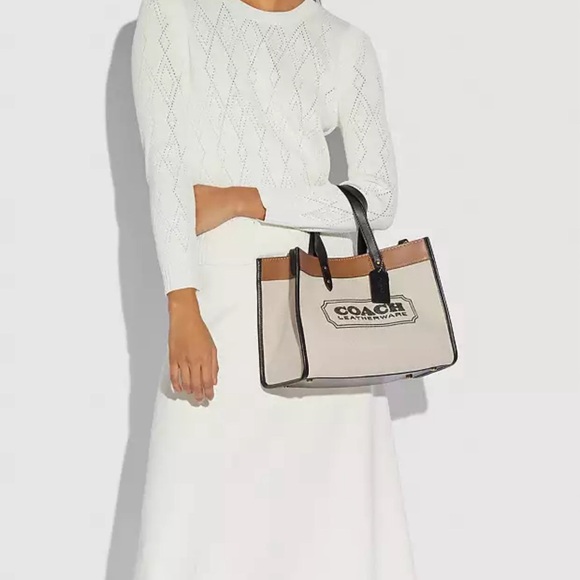 COACH Field Tote 30 With Coach Badge - Picture 15 of 16